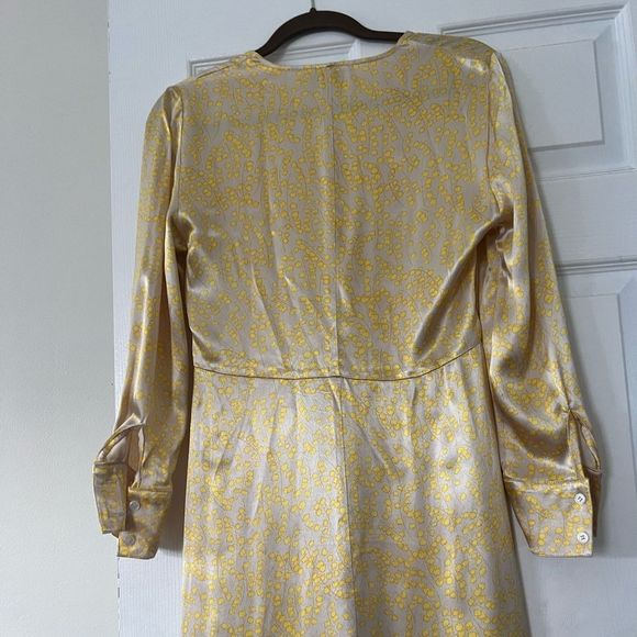 Ganni Cameron V-neck Floral Satin Maxi Dress - Picture 14 of 15